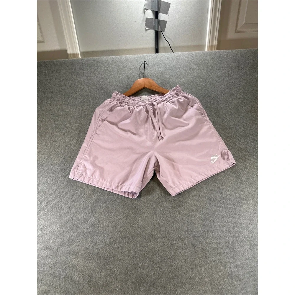 Nike Sportswear Essential Woven Shorts Lavender Purple Mens Small CJ1682-530